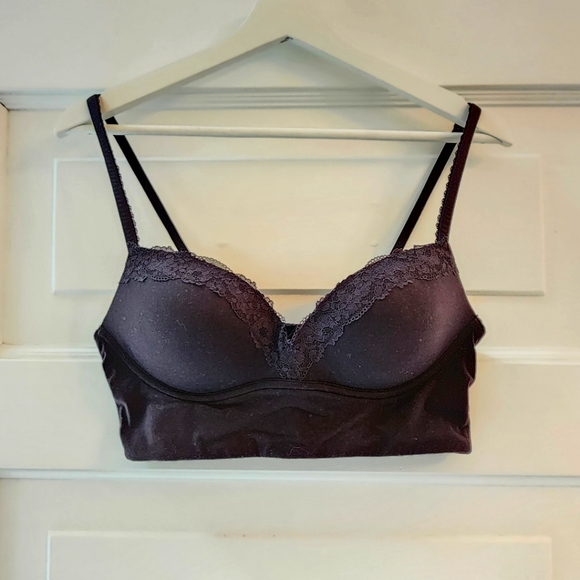 Victoria's Secret padded no wire bra 36B black - Picture 1 of 5